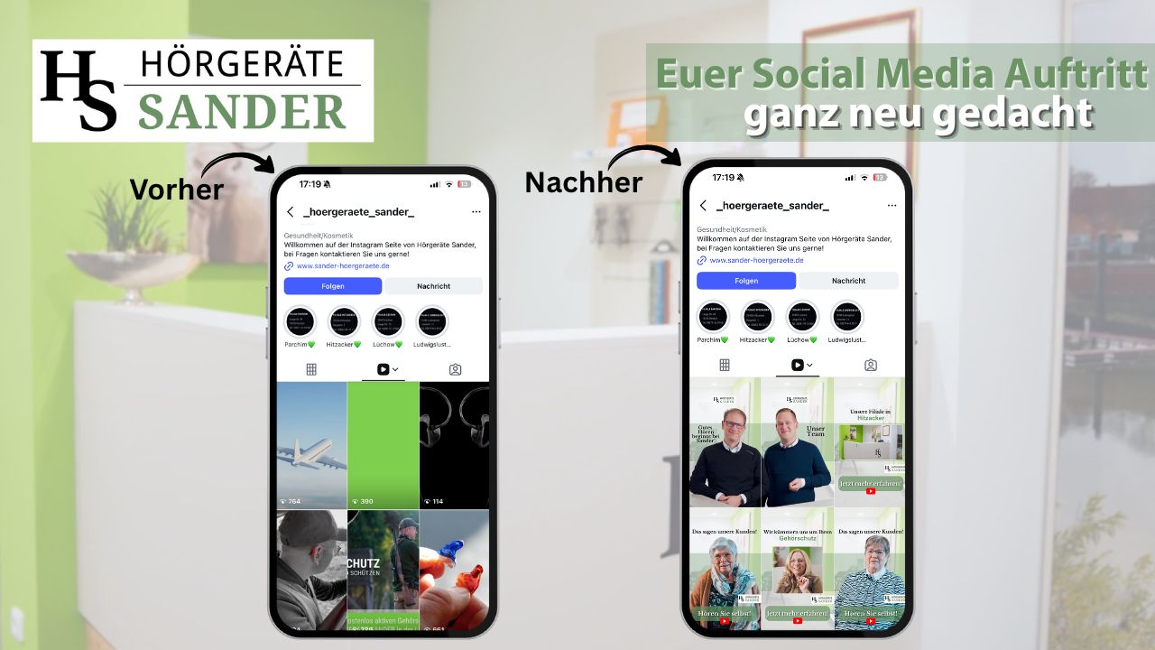 Social-Media-Titelbilder von Hörgeräte Sander